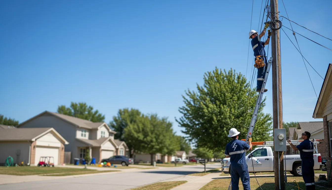 Residential electrician providing installation services in Keene, ND